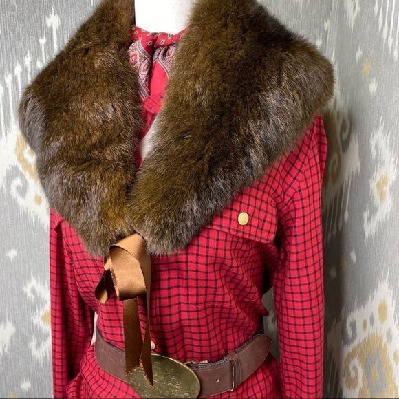 Ralph Lauren Collection * Sable Brown Opossum Collar - Picture 6 of 16